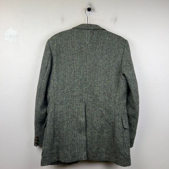 Harris Tweed Orvis Tailored Jacket Wood Button Size M ( 38 ) - Picture 3 of 8